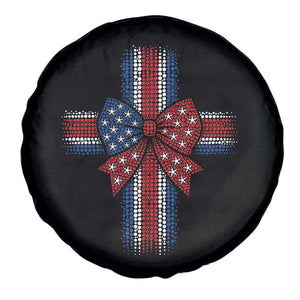Dot Day Christian Spare Tire Cover Patriotic Polka Dot Cross