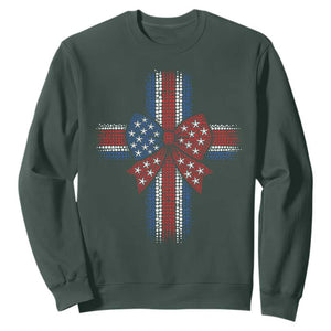 Dot Day Christian Sweatshirt Patriotic Polka Dot Cross