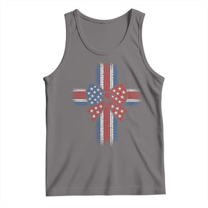 Dot Day Christian Tank Top Patriotic Polka Dot Cross