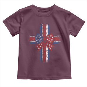 Dot Day Christian Toddler T Shirt Patriotic Polka Dot Cross