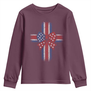 Dot Day Christian Youth Sweatshirt Patriotic Polka Dot Cross