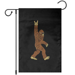 Funny Polka Dot Bigfoot Rock On Garden Flag Dot Day Gift