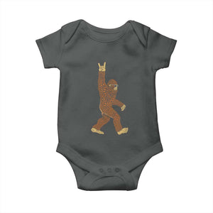 Funny Polka Dot Bigfoot Rock On Baby Onesie Dot Day Gift