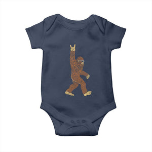 Funny Polka Dot Bigfoot Rock On Baby Onesie Dot Day Gift