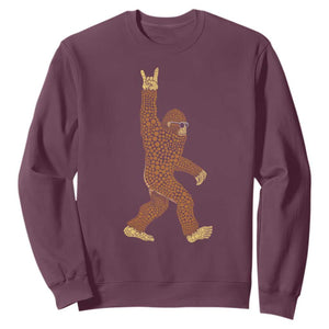 Funny Polka Dot Bigfoot Rock On Sweatshirt Dot Day Gift