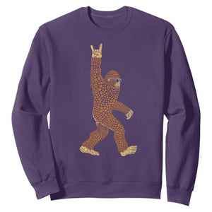 Funny Polka Dot Bigfoot Rock On Sweatshirt Dot Day Gift