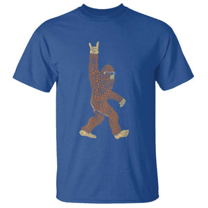 Funny Polka Dot Bigfoot Rock On T Shirt Dot Day Gift