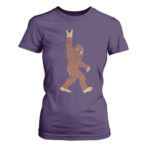 Funny Polka Dot Bigfoot Rock On T Shirt For Women Dot Day Gift