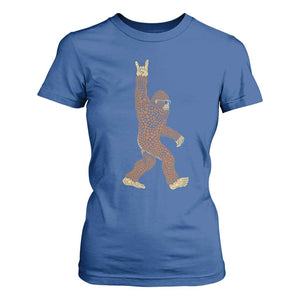 Funny Polka Dot Bigfoot Rock On T Shirt For Women Dot Day Gift