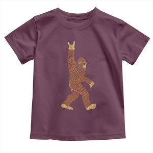Funny Polka Dot Bigfoot Rock On Toddler T Shirt Dot Day Gift