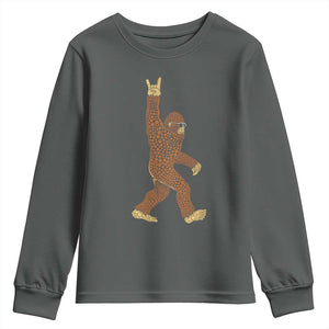 Funny Polka Dot Bigfoot Rock On Youth Sweatshirt Dot Day Gift