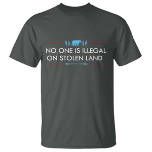 No One Is Illegal On Stolen Land T Shirt Indigenous Peoples Pride