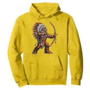 Native American Bigfoot Chief Hoodie Forest Warrior Pride Graphic