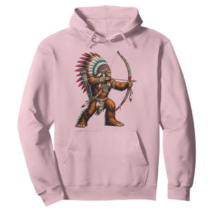 Native American Bigfoot Chief Hoodie Forest Warrior Pride Graphic