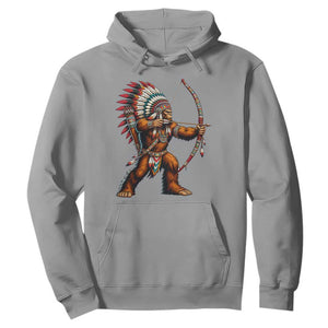 Native American Bigfoot Chief Hoodie Forest Warrior Pride Graphic