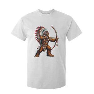 Native American Bigfoot Chief T Shirt For Kid Forest Warrior Pride Graphic