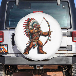 Native American Bigfoot Chief Spare Tire Cover Forest Warrior Pride Graphic