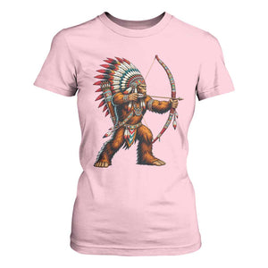 Native American Bigfoot Chief T Shirt For Women Forest Warrior Pride Graphic