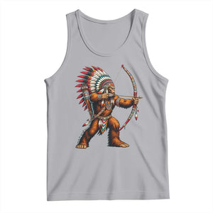 Native American Bigfoot Chief Tank Top Forest Warrior Pride Graphic