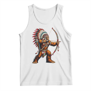 Native American Bigfoot Chief Tank Top Forest Warrior Pride Graphic