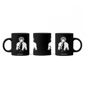 Bigfoot Native American Chief Coffee Mug Hunting Spear Warrior Graphic