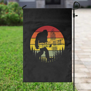 Vintage Pacific Northwest Bigfoot With Totem Pole Garden Flag