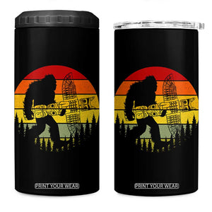 Vintage Pacific Northwest Bigfoot With Totem Pole 4 in 1 Can Cooler Tumbler