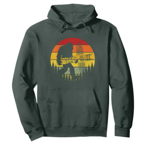 Vintage Pacific Northwest Bigfoot With Totem Pole Hoodie