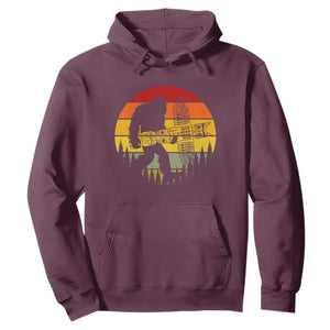Vintage Pacific Northwest Bigfoot With Totem Pole Hoodie