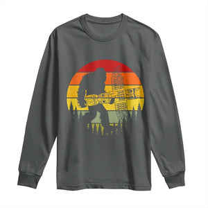 Vintage Pacific Northwest Bigfoot With Totem Pole Long Sleeve Shirt