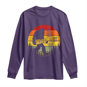 Vintage Pacific Northwest Bigfoot With Totem Pole Long Sleeve Shirt