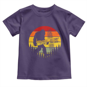 Vintage Pacific Northwest Bigfoot With Totem Pole Toddler T Shirt