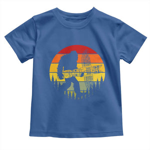 Vintage Pacific Northwest Bigfoot With Totem Pole Toddler T Shirt