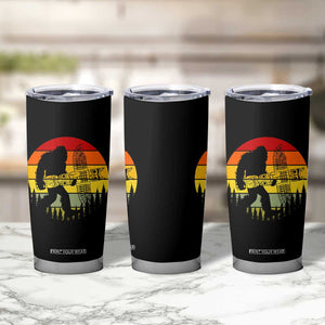 Vintage Pacific Northwest Bigfoot With Totem Pole Tumbler Cup