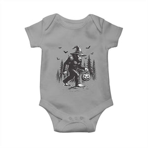 Funny Halloween Gift Baby Onesie Bigfoot Witch Costume TS12 Sport Gray Print Your Wear