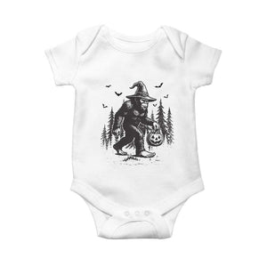 Funny Halloween Gift Baby Onesie Bigfoot Witch Costume TS12 White Print Your Wear