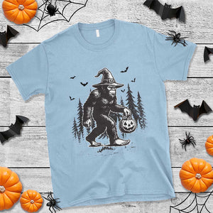 Funny Halloween Gift T Shirt Bigfoot Witch Costume TS12 Light Blue Print Your Wear