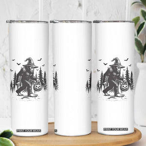 Funny Halloween Gift Skinny Tumbler Bigfoot Witch Costume TS12 Print Your Wear