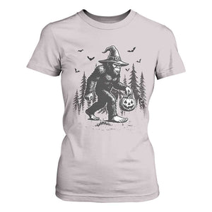Funny Halloween Gift T Shirt For Women Bigfoot Witch Costume TS12 Ice Gray Print Your Wear