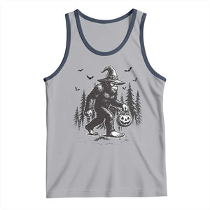Funny Halloween Gift Tank Top Bigfoot Witch Costume TS12 Athletic Heather Navy Print Your Wear
