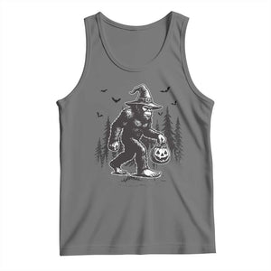 Funny Halloween Gift Tank Top Bigfoot Witch Costume TS12 Black Heather Print Your Wear