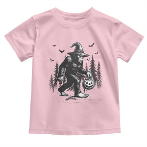 Funny Halloween Gift Toddler T Shirt Bigfoot Witch Costume TS12 Light Pink Print Your Wear