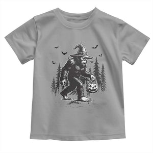 Funny Halloween Gift Toddler T Shirt Bigfoot Witch Costume TS12 Sport Gray Print Your Wear