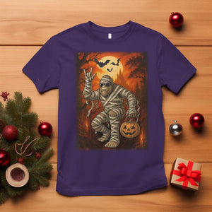Halloween Mummy Bigfoot T Shirt Funny Cryptid Gift TS12 Purple Print Your Wear
