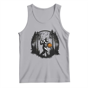 Funny Halloween Bigfoot With Jack O Lantern Tank Top TS12 Athletic Heather Print Your Wear