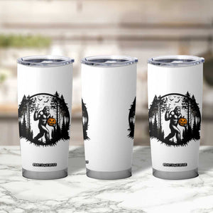 Funny Halloween Bigfoot With Jack O Lantern Tumbler Cup TS12 Print Your Wear