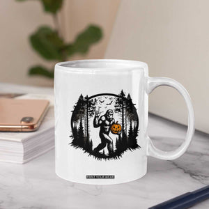 Funny Halloween Bigfoot With Jack O Lantern Coffee Mug TS12 Print Your Wear
