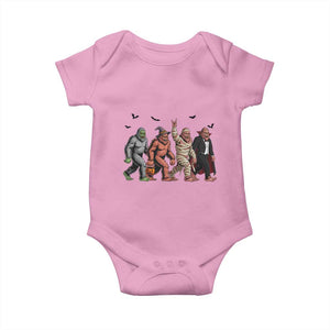 Funny Halloween Baby Onesie Bigfoot Monster Cosplay Characters TS12 Light Pink Print Your Wear