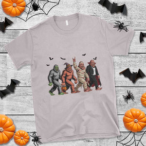 Funny Halloween T Shirt Bigfoot Monster Cosplay Characters TS12 Ice Gray Print Your Wear
