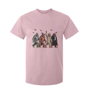 Funny Halloween T Shirt For Kid Bigfoot Monster Cosplay Characters TS12 Light Pink Print Your Wear